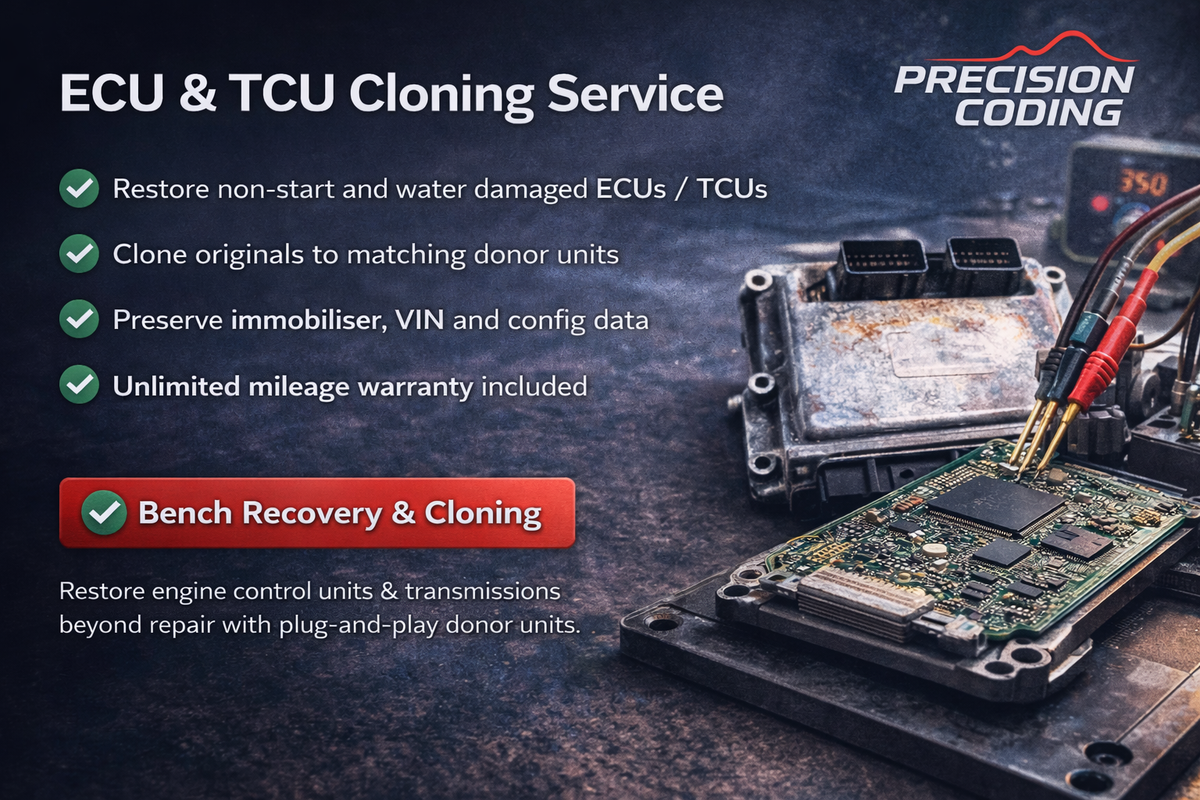 ECU & TCU Cloning Service UK | Non-Start & Immobiliser Fix